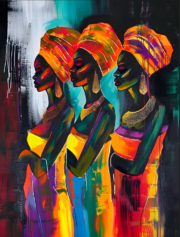 Tablou Canvas - African Women - imagine 2