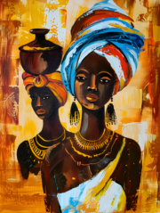 Tablou Canvas - African Women - 2 - imagine 2