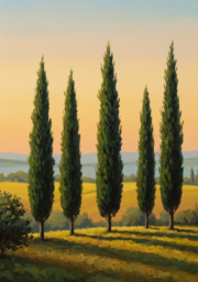 Tablou Canvas - Cypress landscape - imagine 2